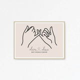 Personalised Best Friends Print