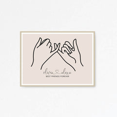 Personalised Best Friends Print