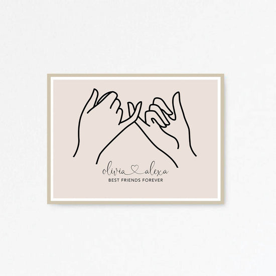 Personalised Best Friends Print