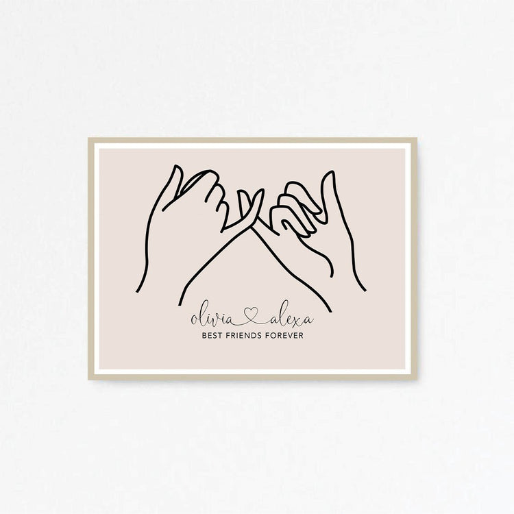 Personalised Best Friends Print