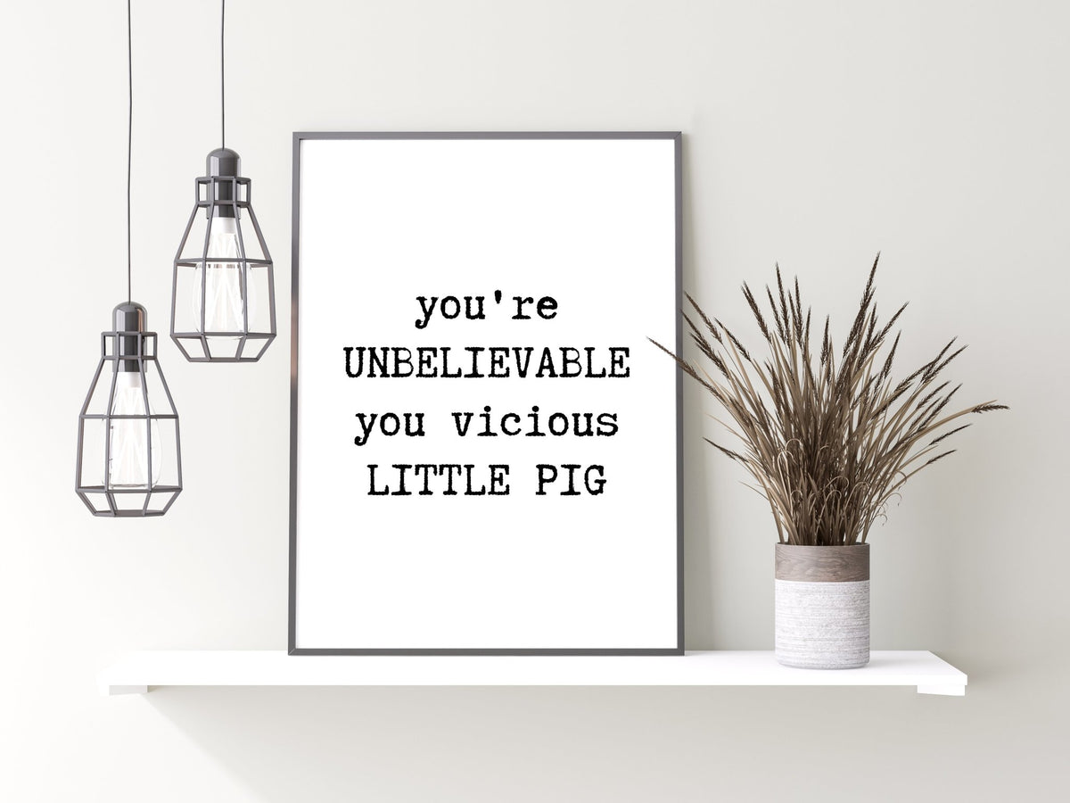 Pete and Dawn Quote Print