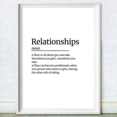Relationships Definition Print