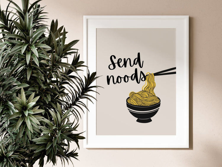 Send Noods | Noodles Wall Poster