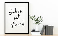 Shaken Not Stirred Wall Art