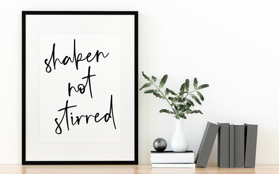 Shaken Not Stirred Wall Art