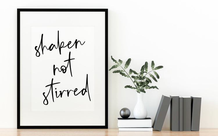 Shaken Not Stirred Wall Art