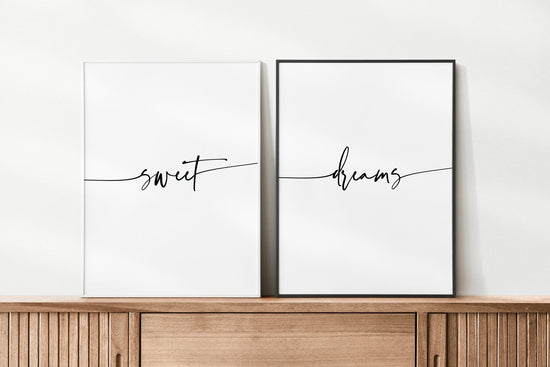 Sweet Dreams Bedroom Wall Quote Set