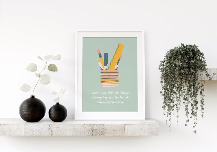 Teacher Quote Gift Poster