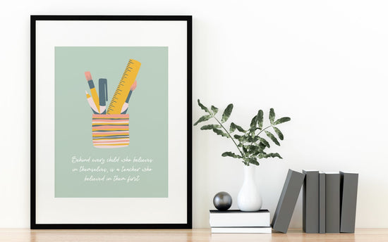 Teacher Quote Gift Print