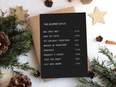 'The Journey of Us' Personalised Couple Present 