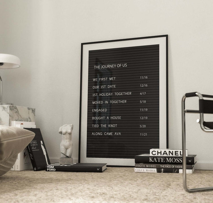 'The Journey of Us' Personalised Couple Print