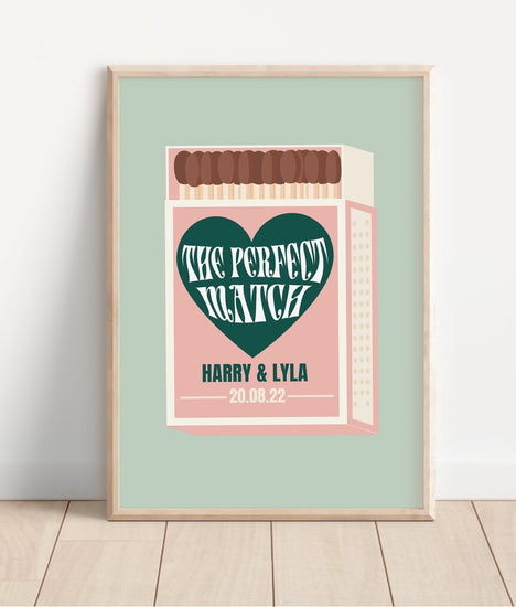 The Perfect Match Personalised Wedding Decor