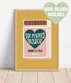 The Perfect Match Personalised Wedding Gift