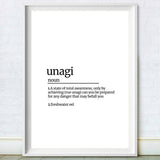 Unagi Meaning Definition Print 
