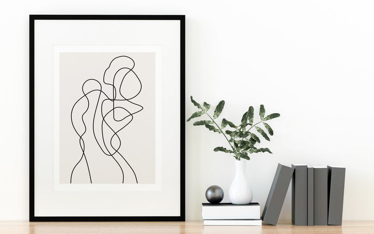 Abstract Figure Line Drawing Print 0.2