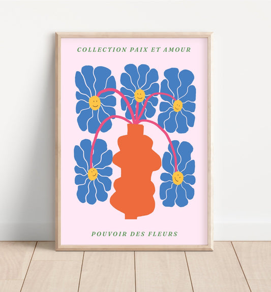 Abstract Flower Power Print 0.1