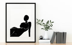 Abstract Silhouette Print