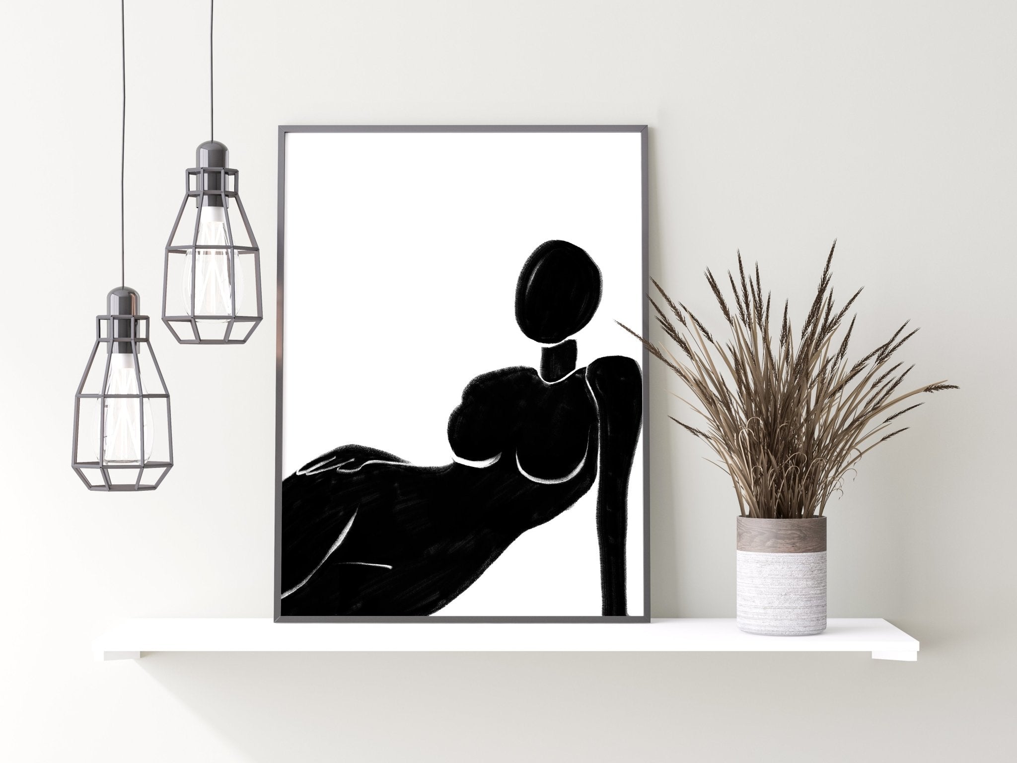 Abstract Silhouette Print
