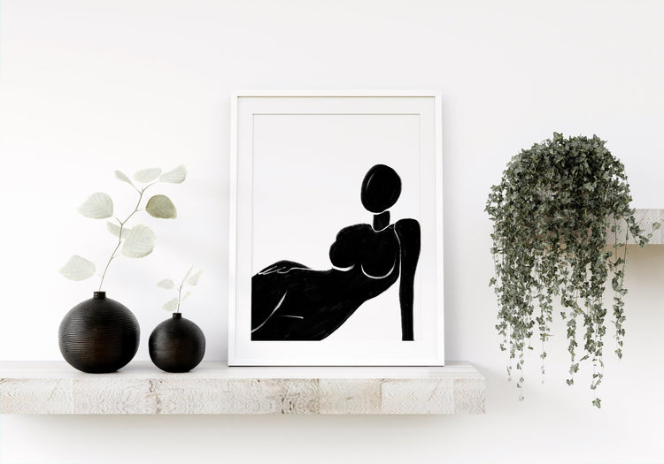 Abstract Silhouette Print