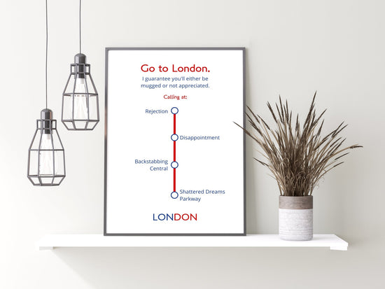 Alan Partridge London Quote Print