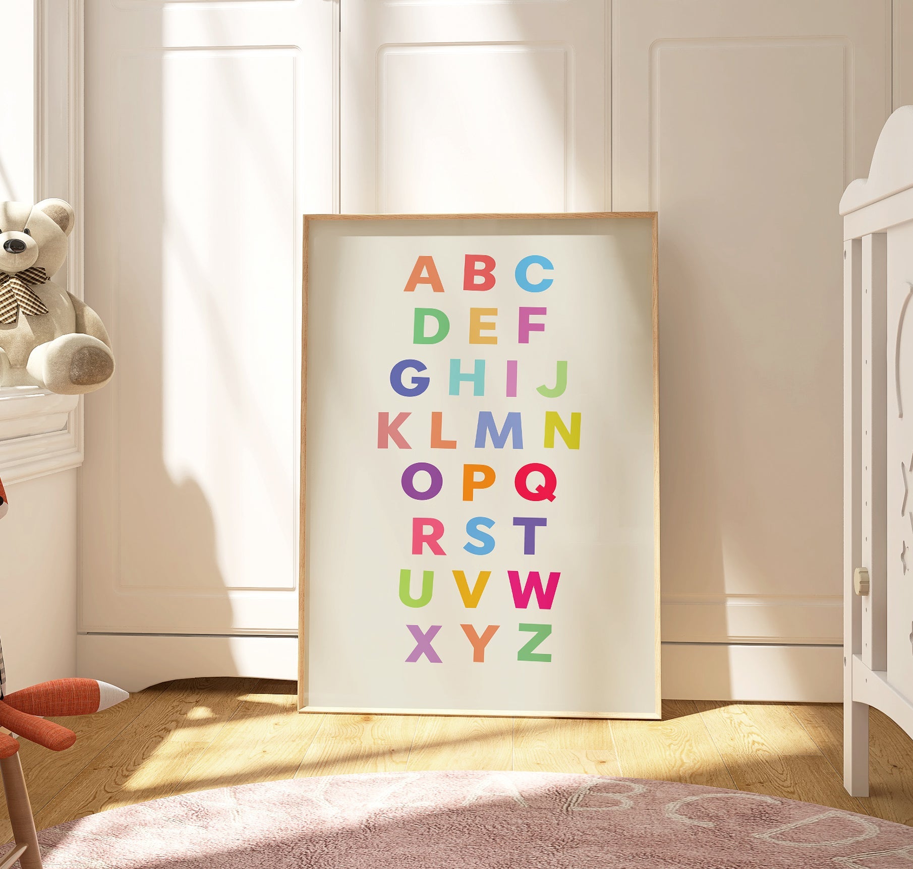 Alphabet Nursery Kids Room Print