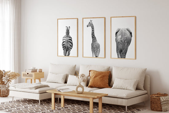 Animal Bums- Set of Three Prints