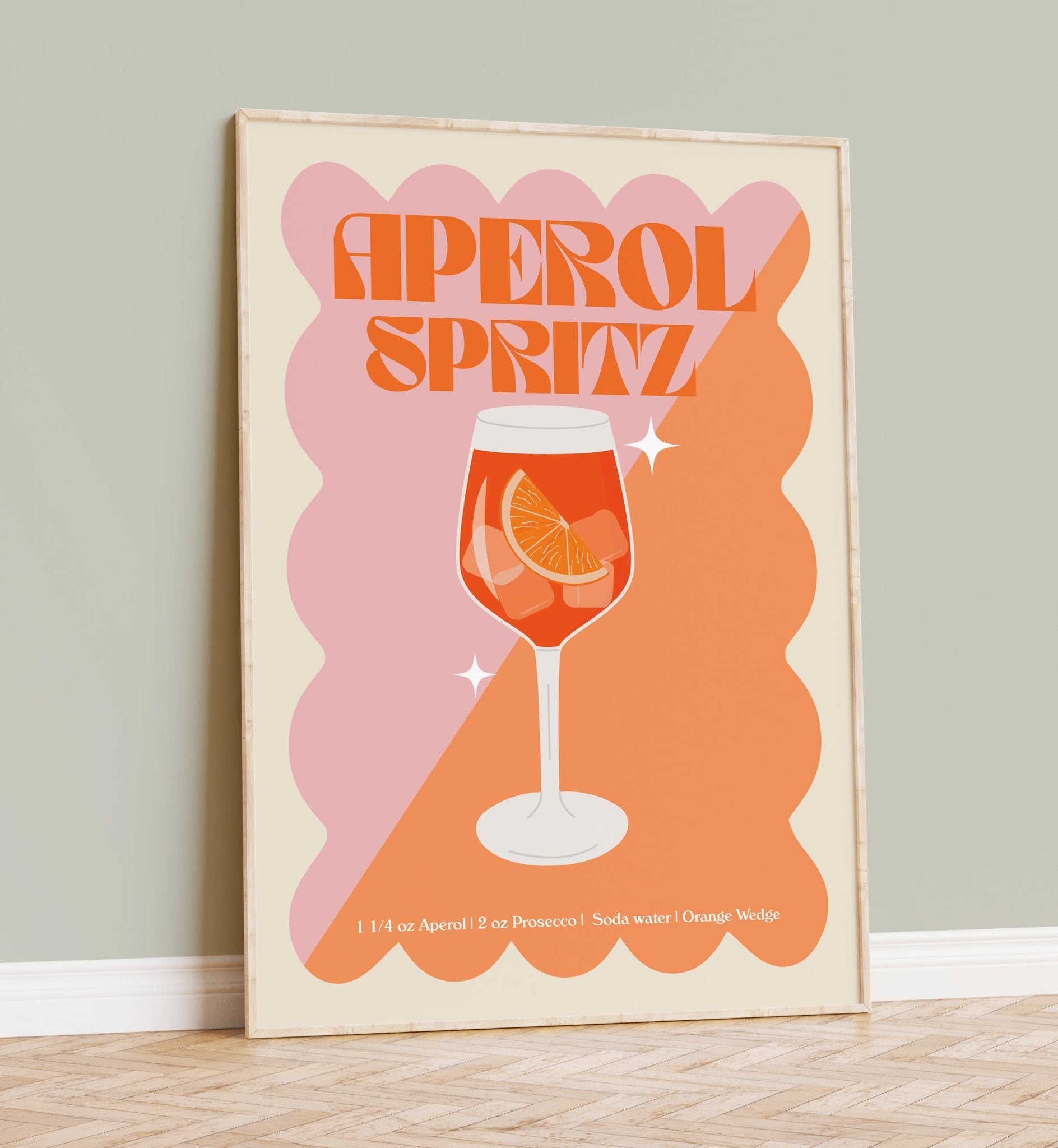 Aperol Spritz Cocktail Print