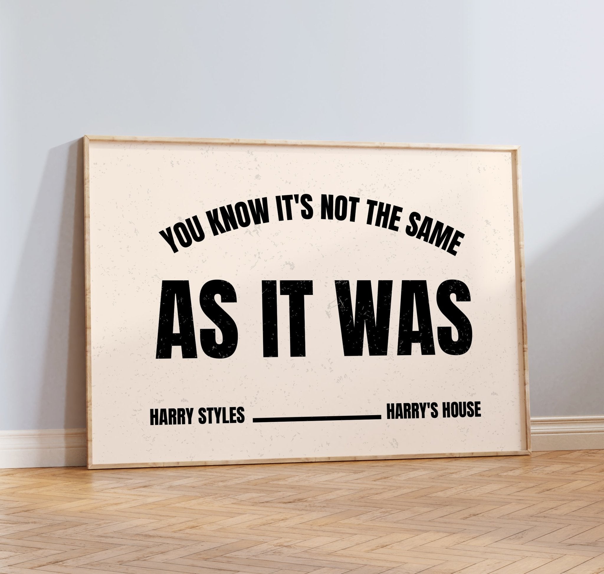 As It Was Harry Styles Poster