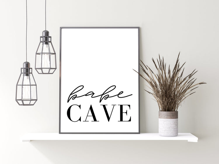 Babe Cave Wall Poster for Bedroom