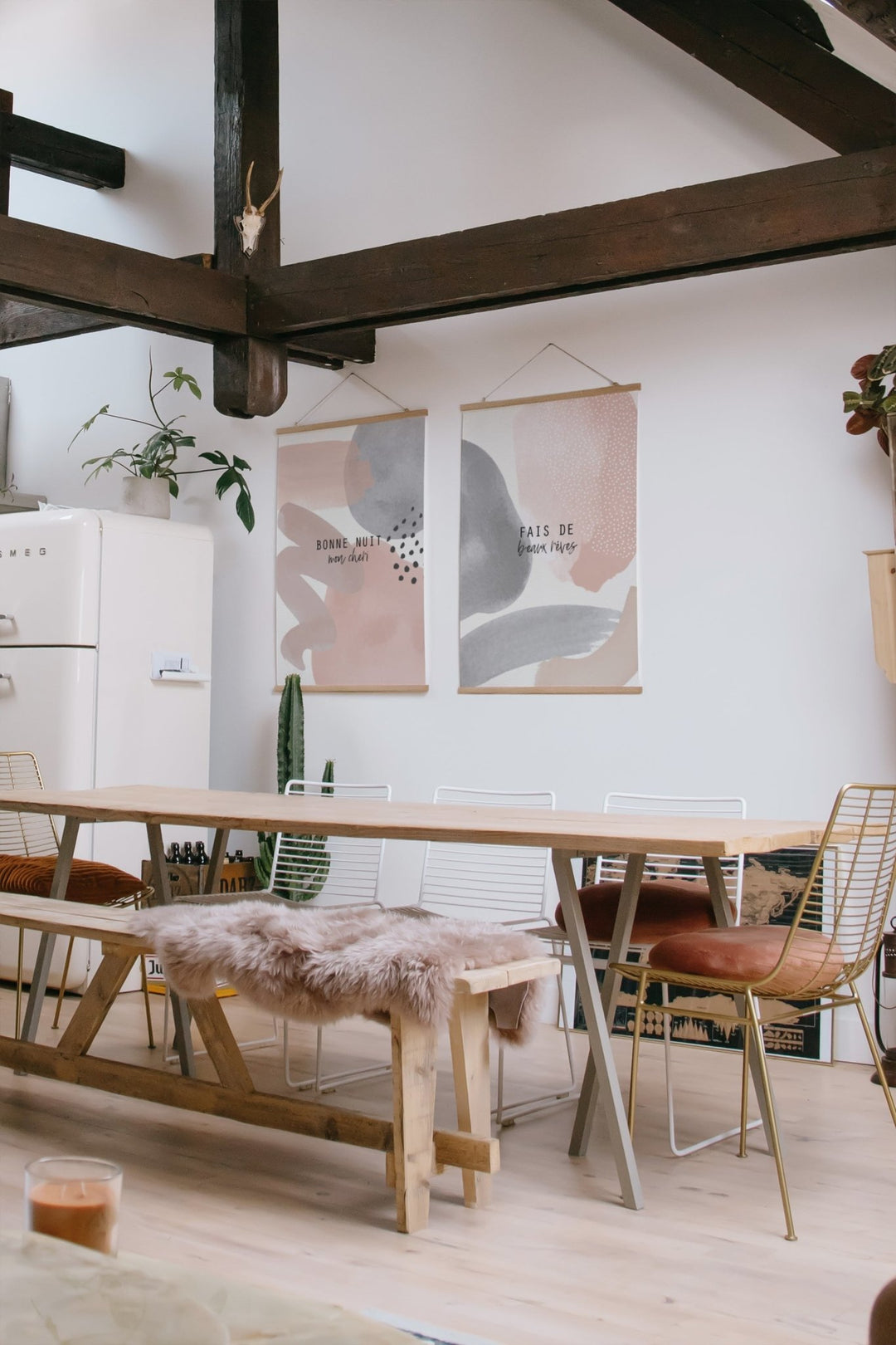 Blush Pink and Grey Wall Art for Bedroom Print Set Unique Wall Art