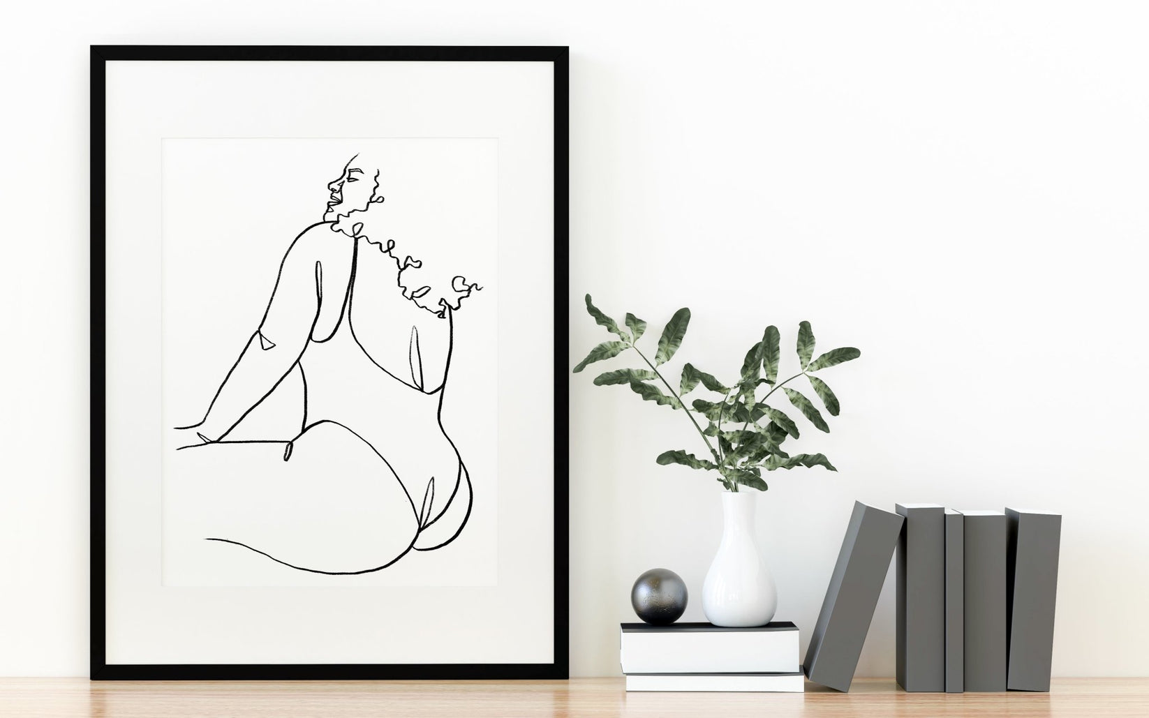 Body Positive Line Drawing Print | Unique Wall Art from Moonshine Prints