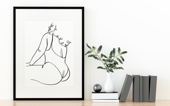 Body Positive Line Drawing Print