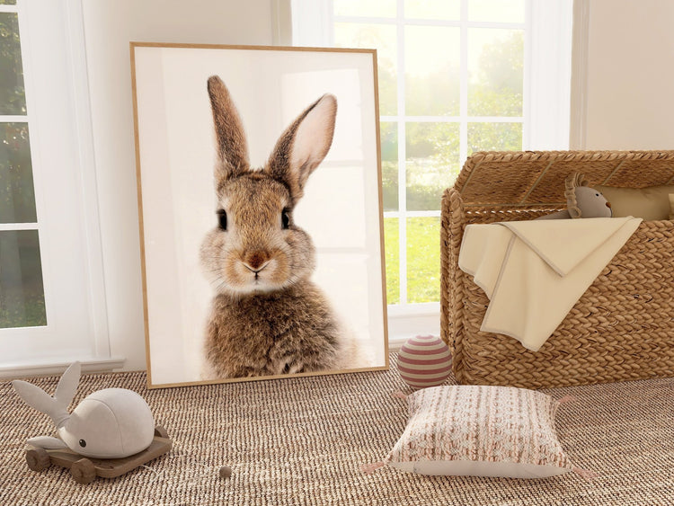 Bunny Portrait Set of 2 Wall Prints