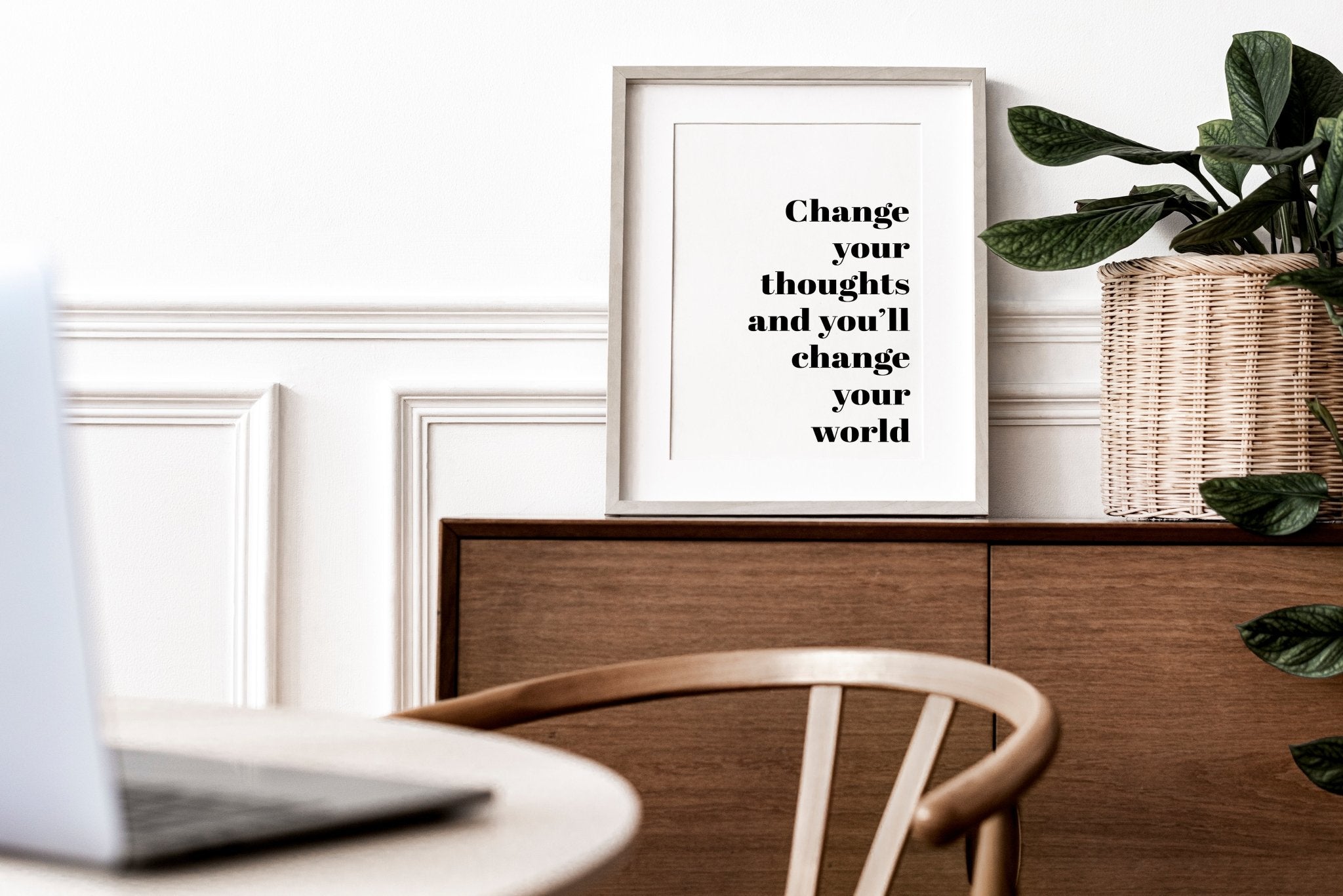 Change Your Thoughts Motivational Quotes Poster