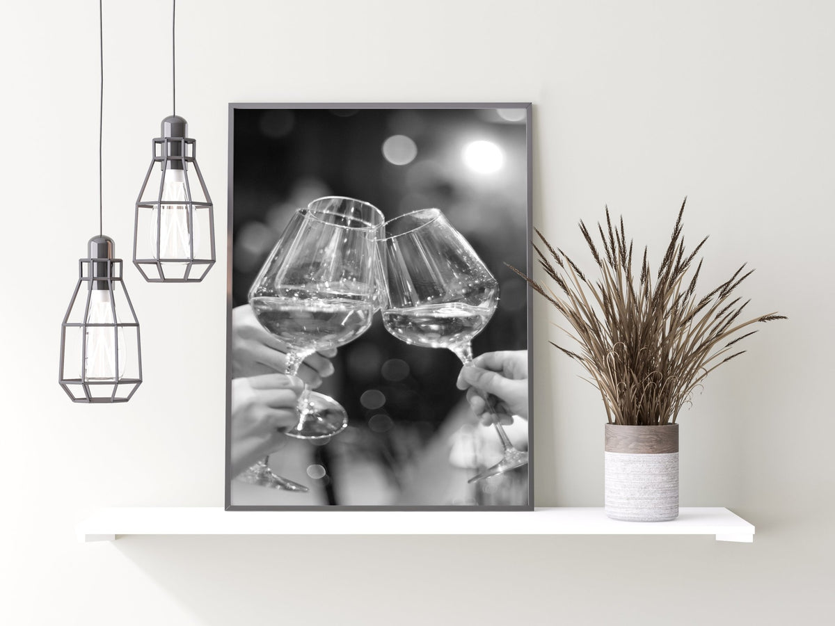 Cheers to Us Kitchen Print