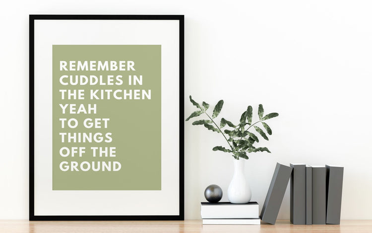 Cuddles In The Kitchen Print - Arctic Monkeys