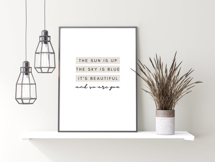 Dear Prudence Gift- Lyrics Print