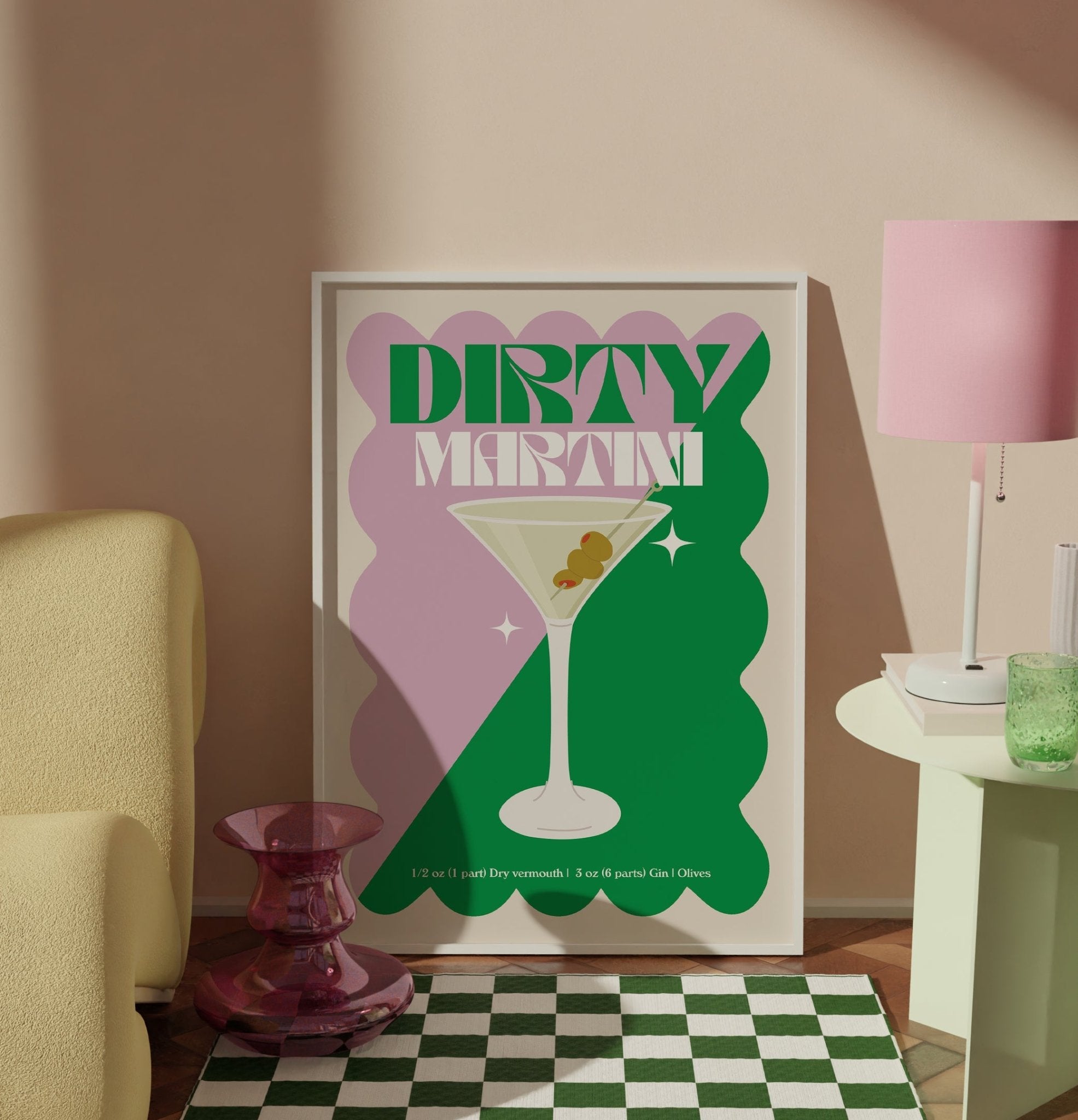 Dirty Martini Cocktail Print