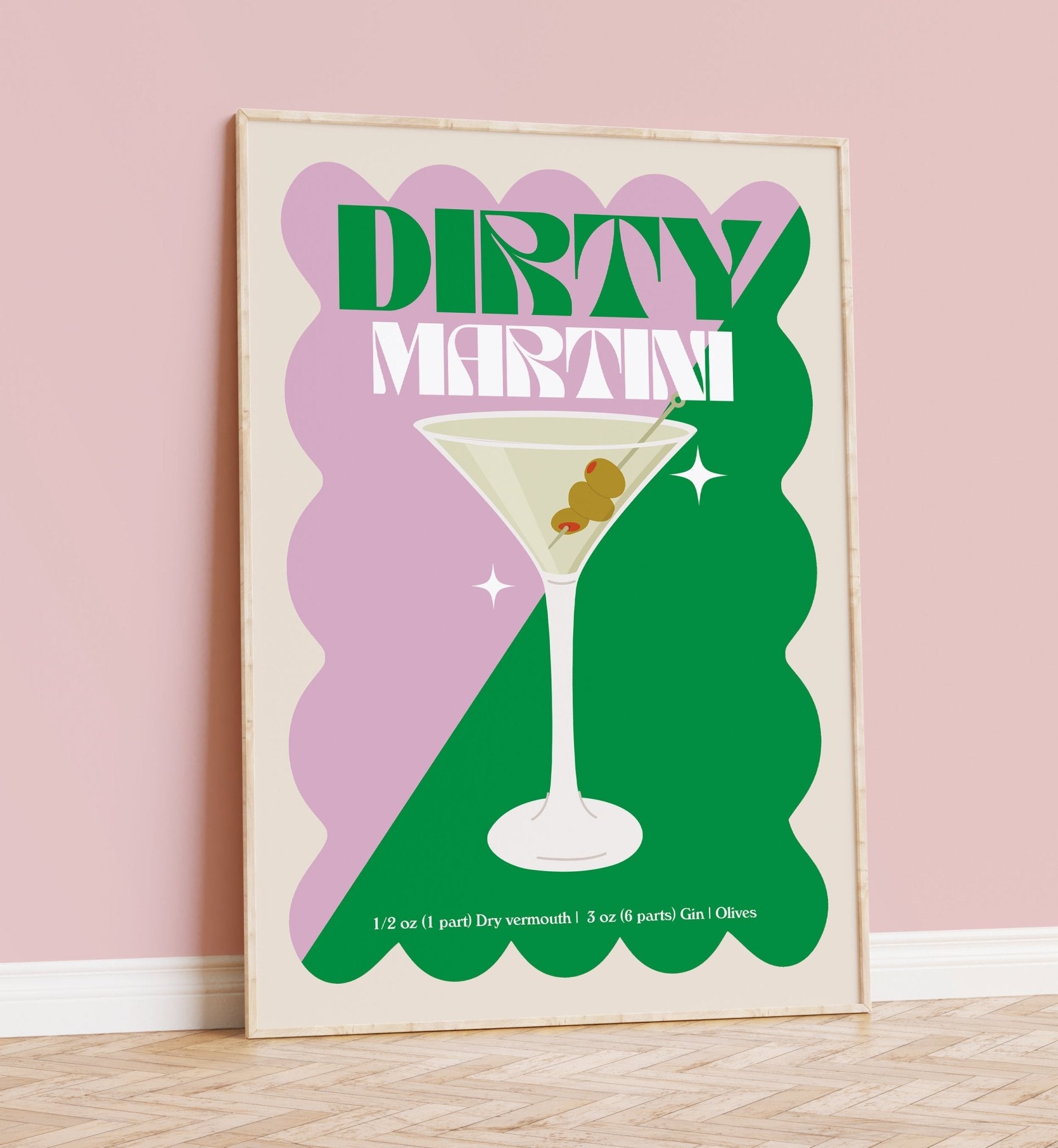 Dirty Martini Cocktail Print