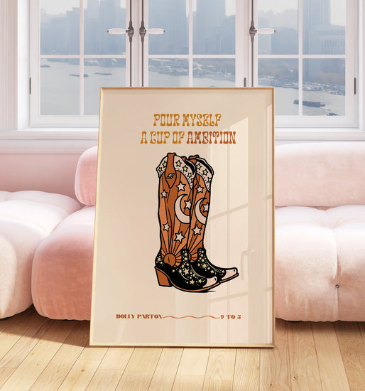 Dolly Parton Cowgirl Print