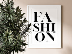 Fashion Typography Print