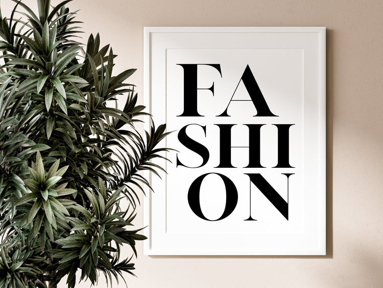 Fashion Typography Print