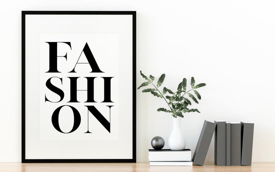 Fashion Typography Print