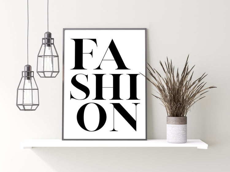 Fashion Typography Print