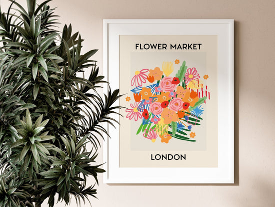 Flower Market London Print