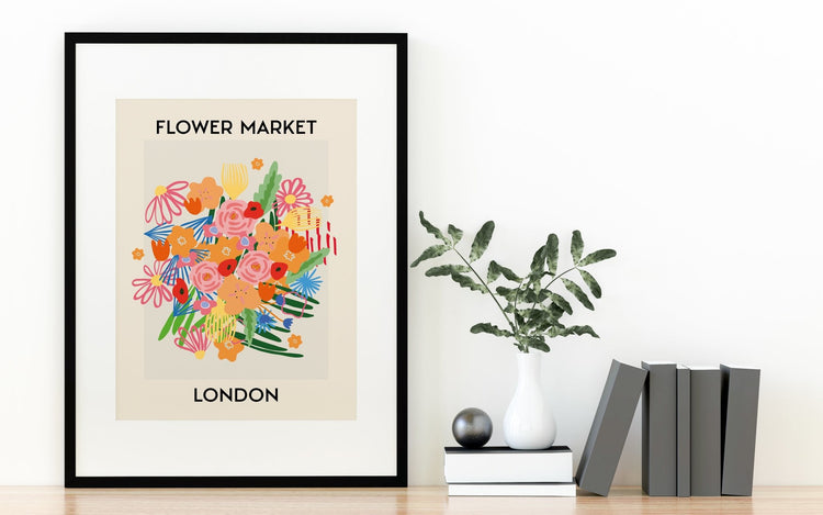 Flower Market London Print