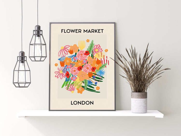 Flower Market London Print