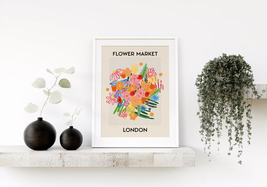 Flower Market London Print