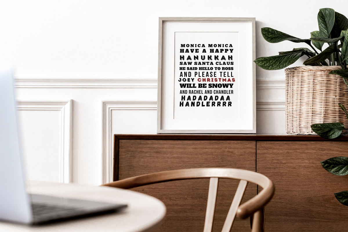 Friends Phoebe Christmas Song Print