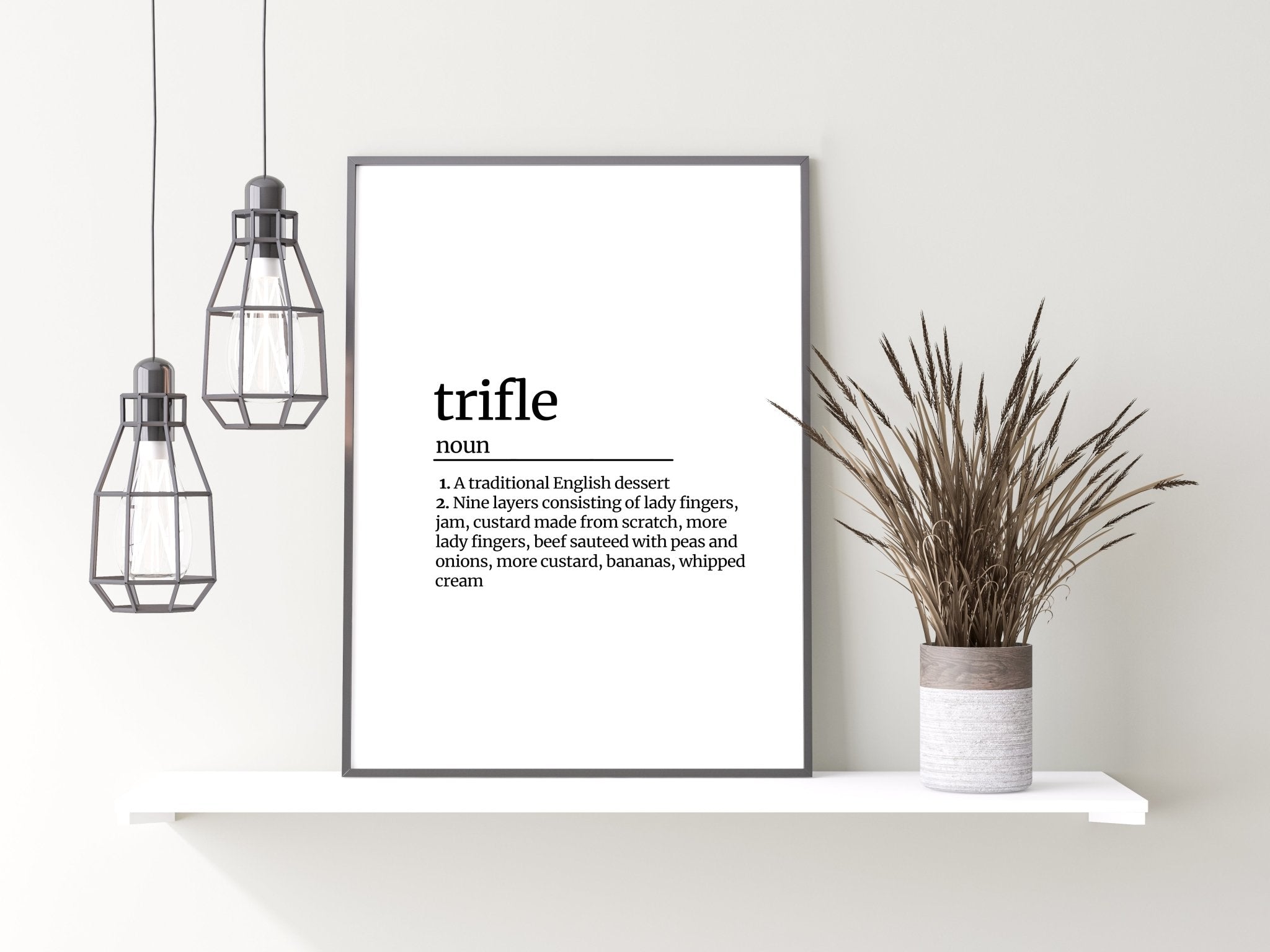 Friends Trifle Definition Print